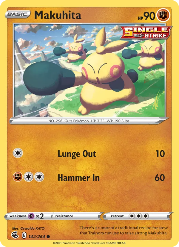 Makuhita #142 – Fusion Strike card