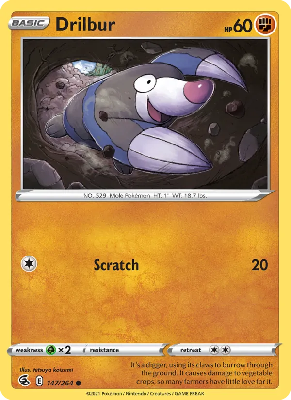 Drilbur #147 – Fusion Strike card