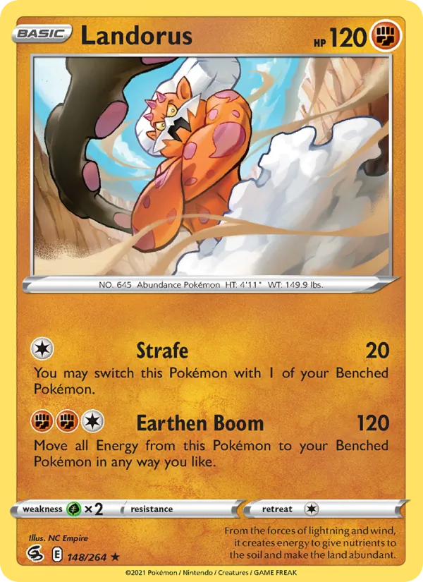 Landorus #148 – Fusion Strike card