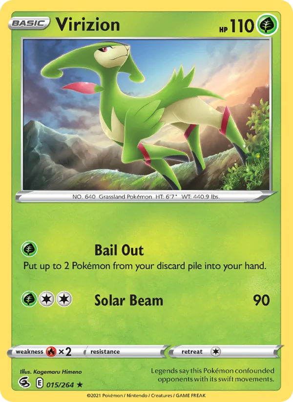 Virizion #15 – Fusion Strike card