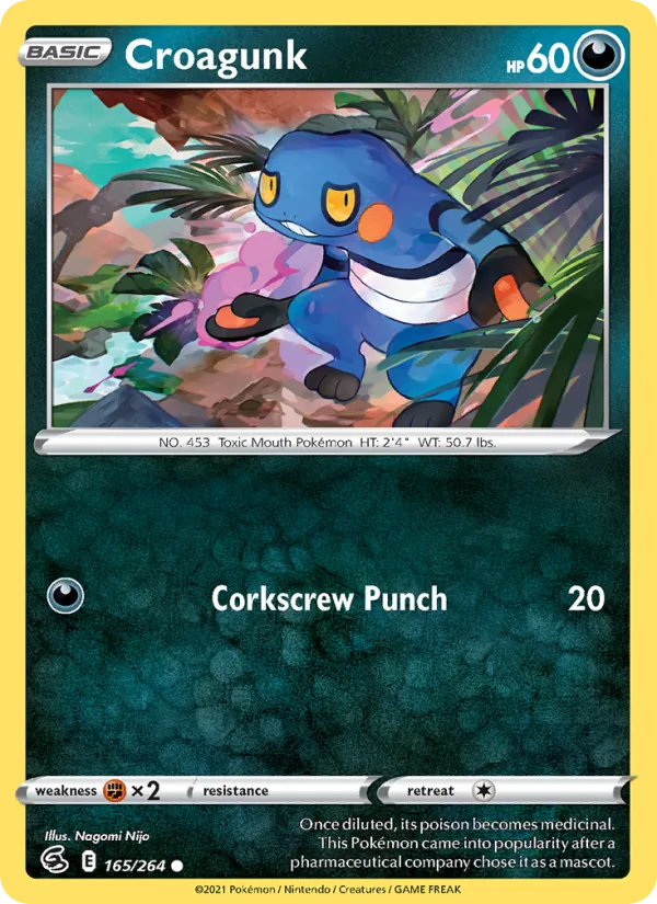 Croagunk #165 – Fusion Strike card
