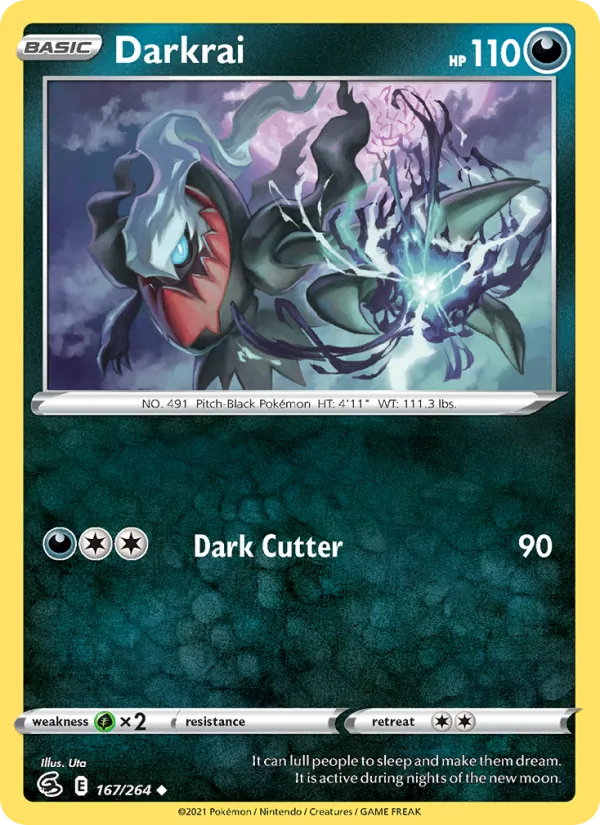 Darkrai #167 – Fusion Strike card
