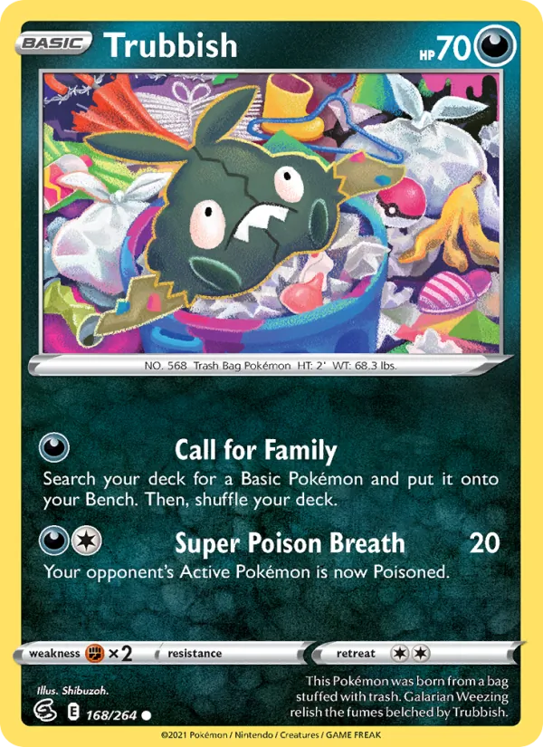 Trubbish #168 – Fusion Strike card