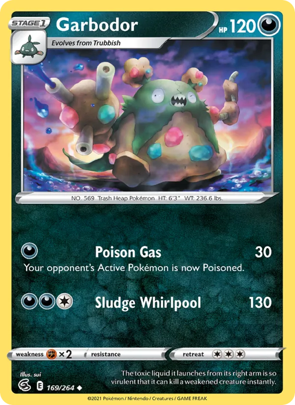 Garbodor #169 – Fusion Strike card