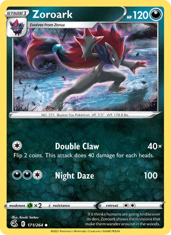 Zoroark #171 – Fusion Strike card