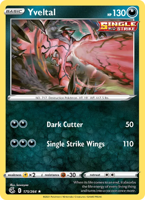 Yveltal #175 – Fusion Strike card