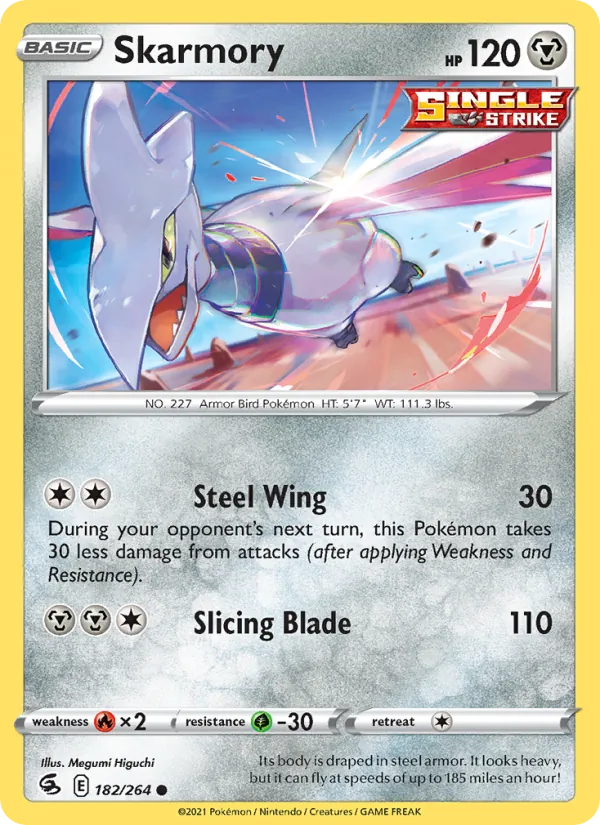 Skarmory #182 – Fusion Strike card
