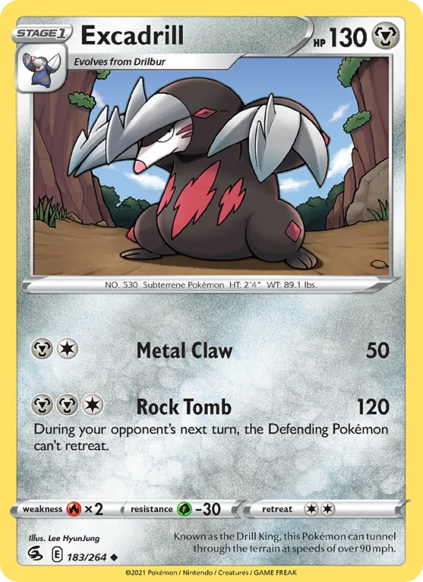 Excadrill #183 – Fusion Strike card