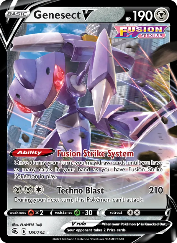 Genesect V #185 – Fusion Strike card