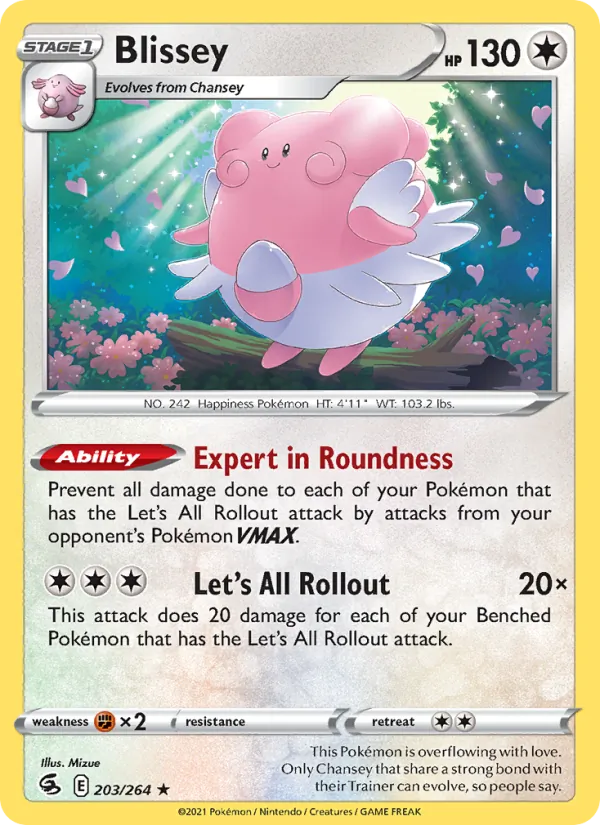 Blissey #203 – Fusion Strike card