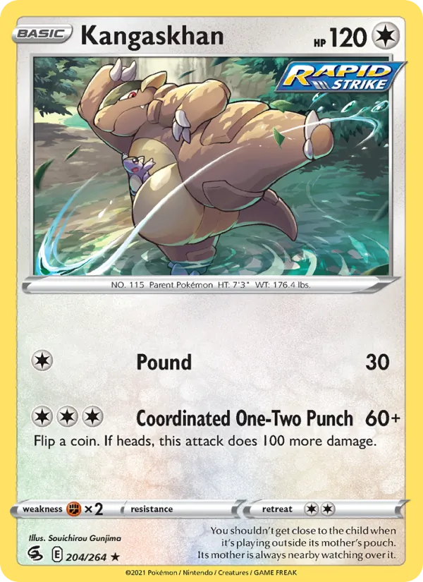 Kangaskhan #204 – Fusion Strike card