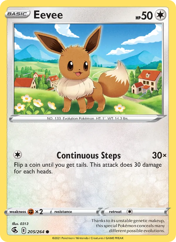 Eevee #205 – Fusion Strike card