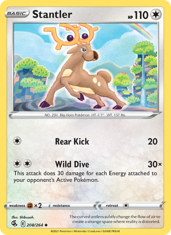 Stantler #208 – Fusion Strike card