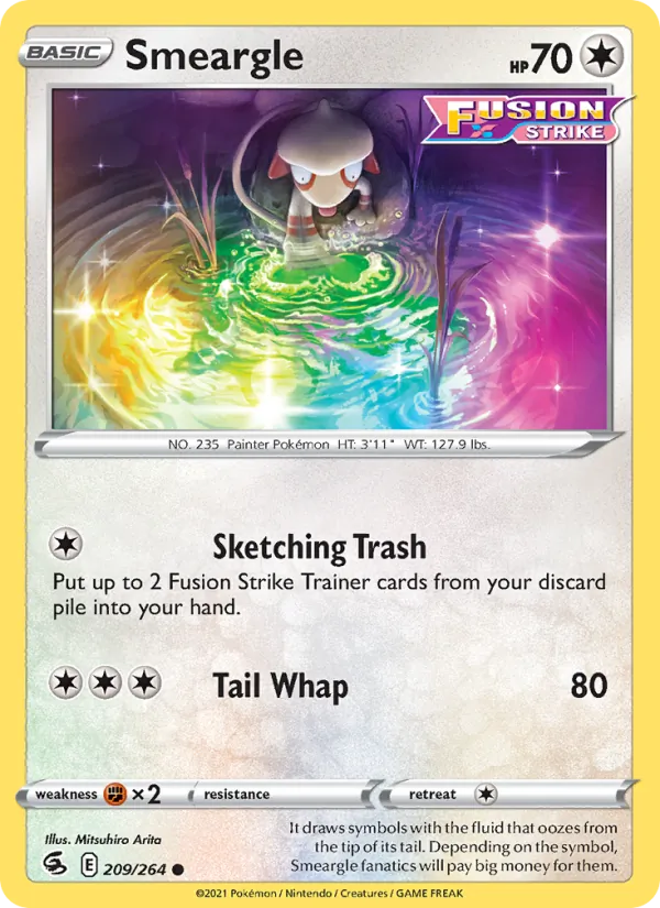 Smeargle #209 – Fusion Strike card