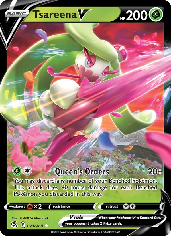 Tsareena V #21 – Fusion Strike card