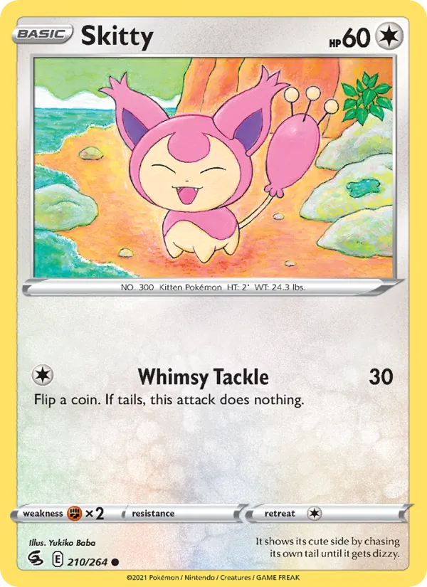 Skitty #210 – Fusion Strike card