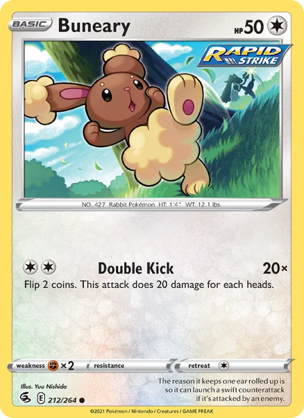Buneary #212 – Fusion Strike card