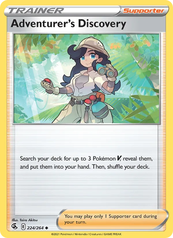 Adventurer's Discovery #224 – Fusion Strike card