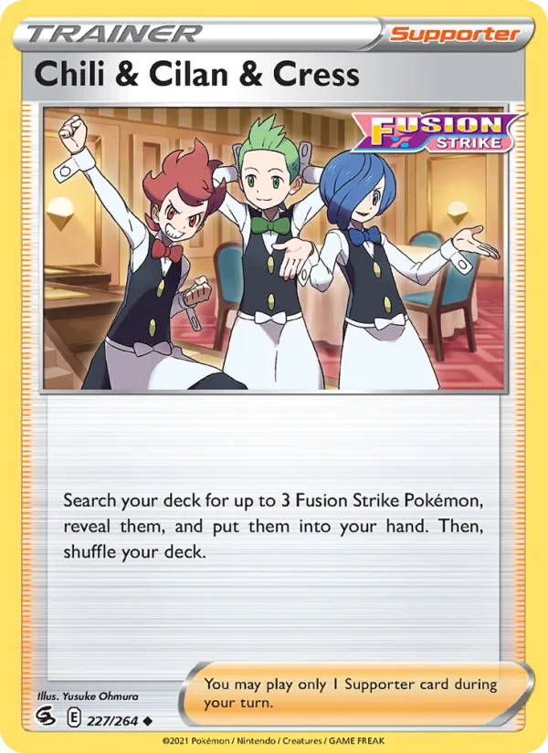 Chili & Cilan & Cress #227 – Fusion Strike card