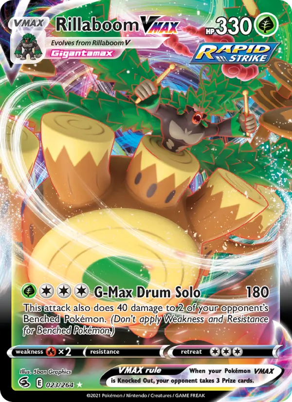 Rillaboom VMAX #23 – Fusion Strike card