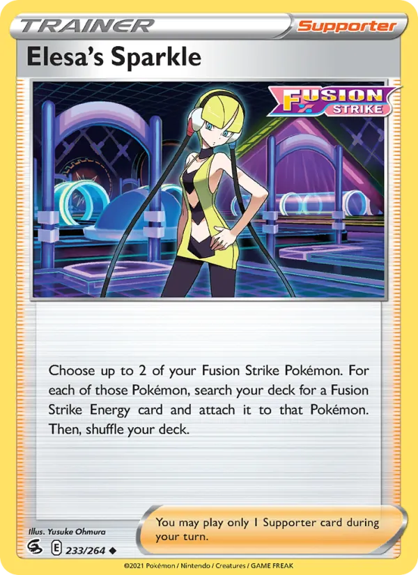 Elesa's Sparkle #233 – Fusion Strike card