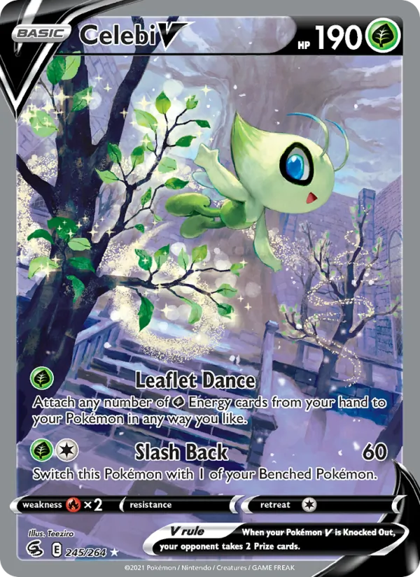 Celebi V #245 – Fusion Strike card