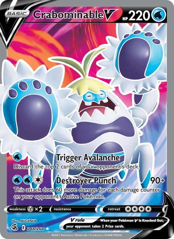 Crabominable V #248 – Fusion Strike card