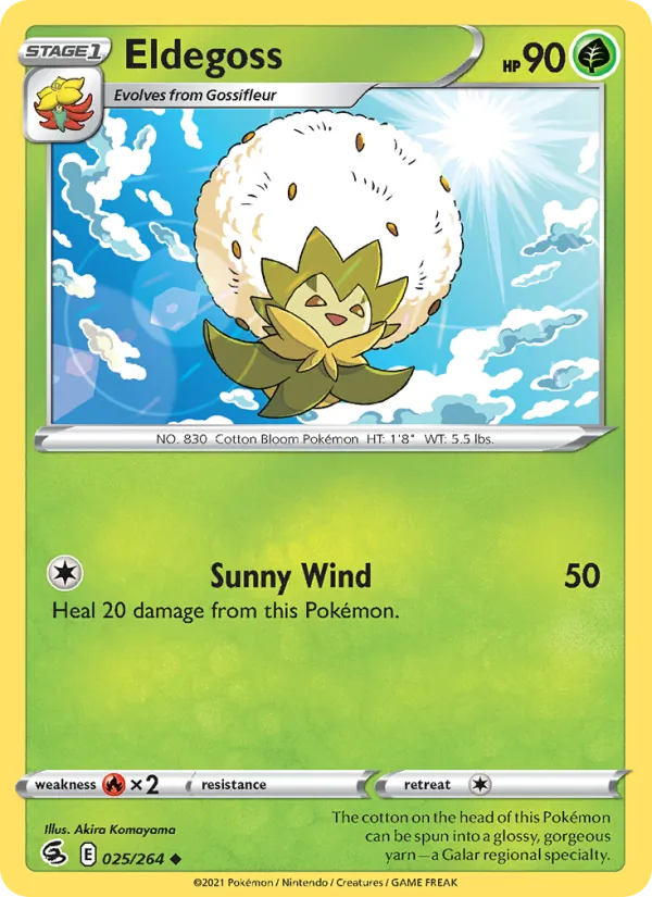 Eldegoss #25 – Fusion Strike card