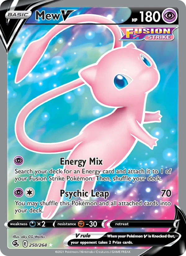 Mew V #250 – Fusion Strike card