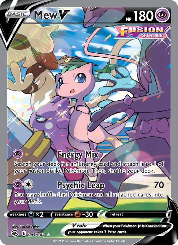 Mew V #251 – Fusion Strike card