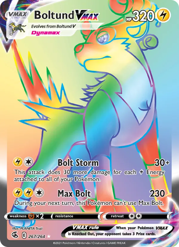 Boltund VMAX #267 – Fusion Strike card