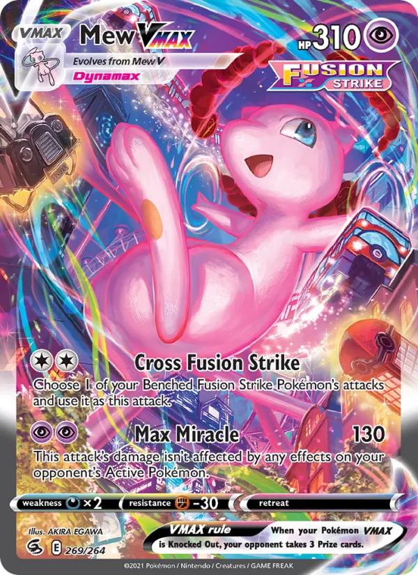 Mew VMAX #269 – Fusion Strike card