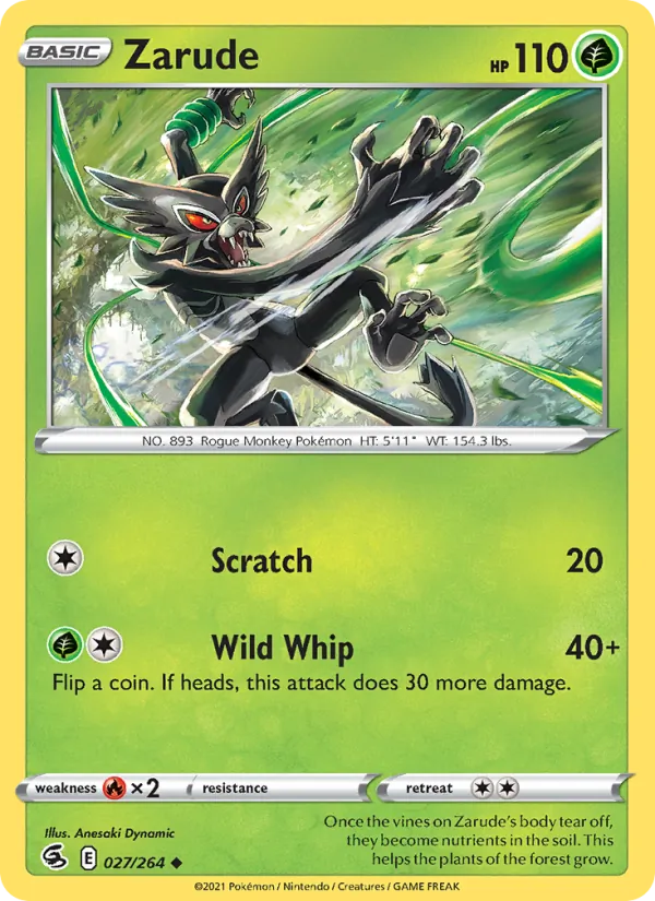 Zarude #27 – Fusion Strike card