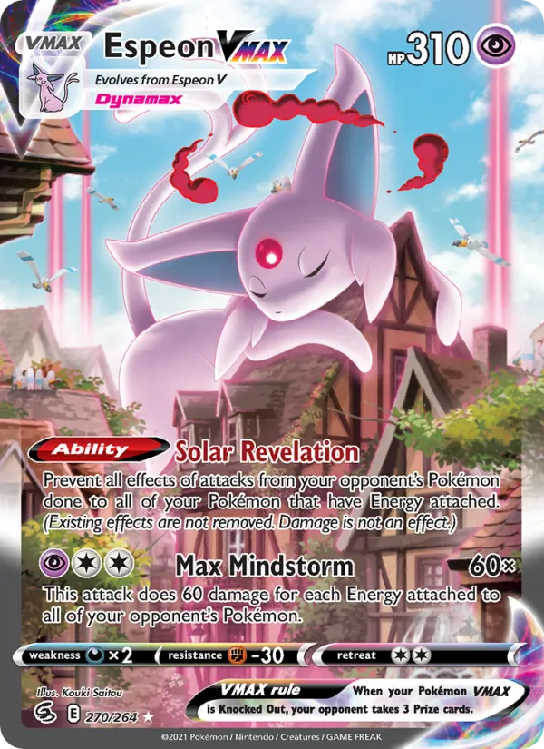Espeon VMAX #270 – Fusion Strike card