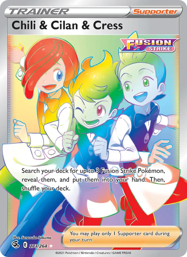 Chili & Cilan & Cress #273 – Fusion Strike card