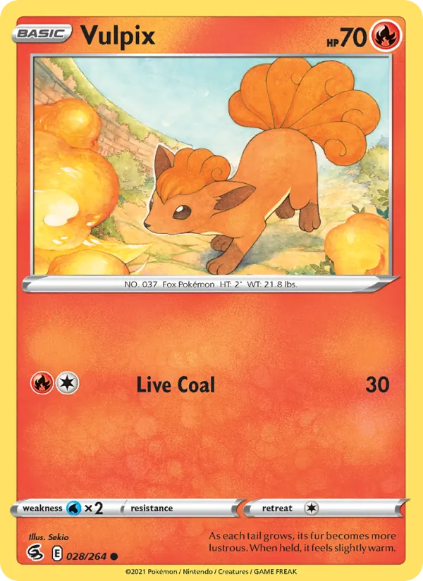 Vulpix #28 – Fusion Strike card
