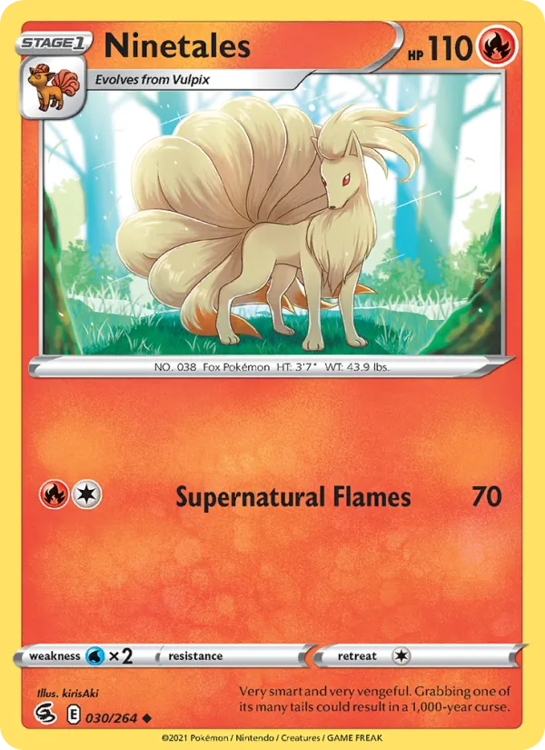 Ninetales #30 – Fusion Strike card
