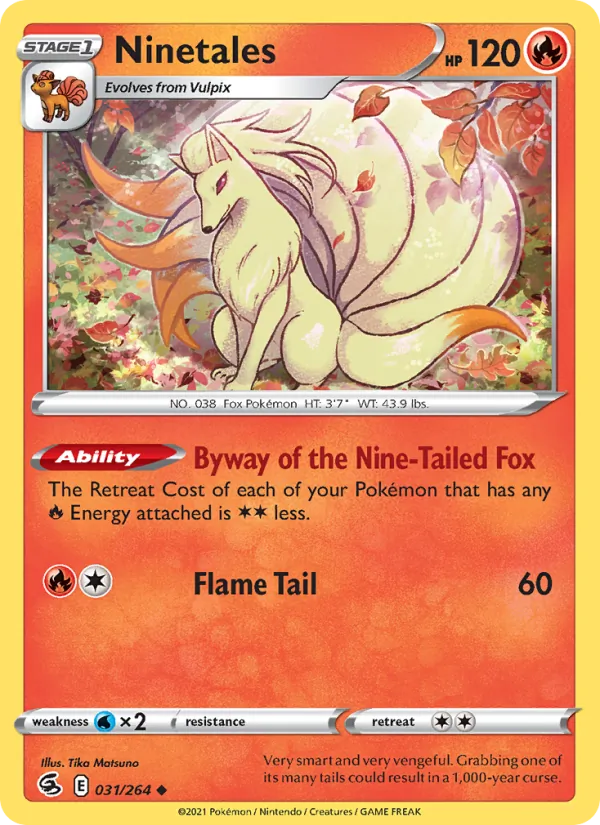 Ninetales #31 – Fusion Strike card