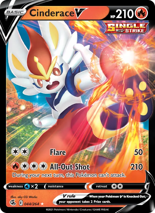 Cinderace V #44 – Fusion Strike card