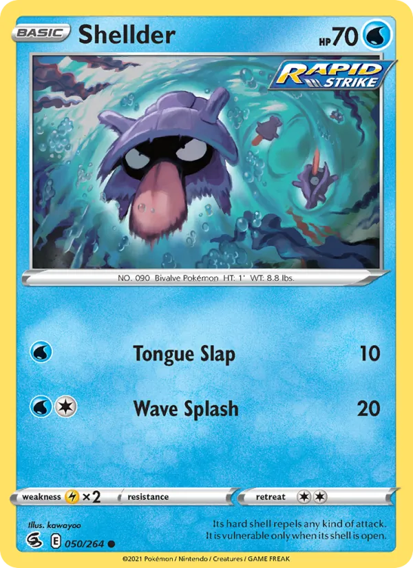 Shellder #50 – Fusion Strike card
