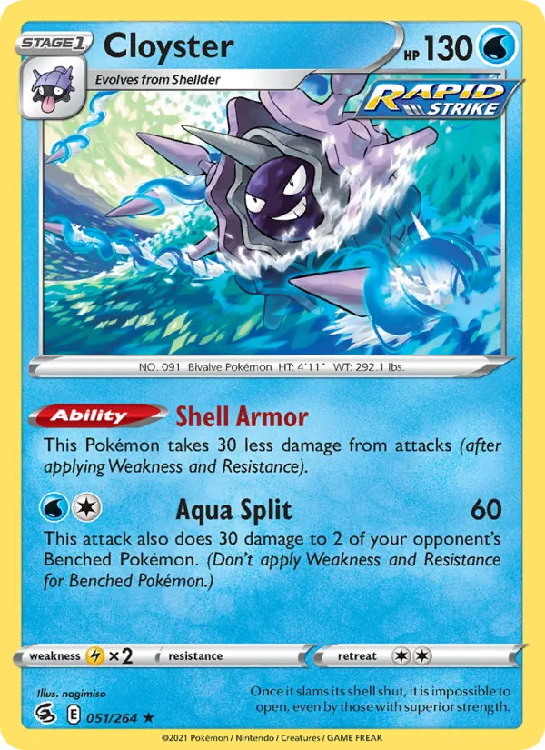Cloyster #51 – Fusion Strike card