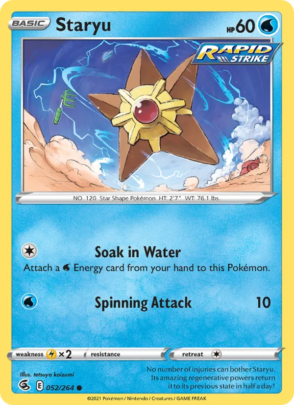 Staryu #52 – Fusion Strike card