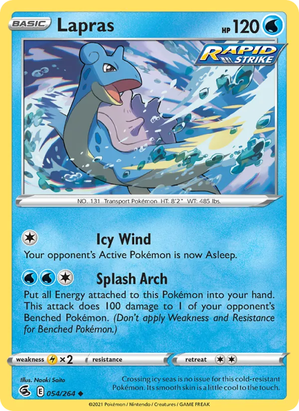 Lapras #54 – Fusion Strike card
