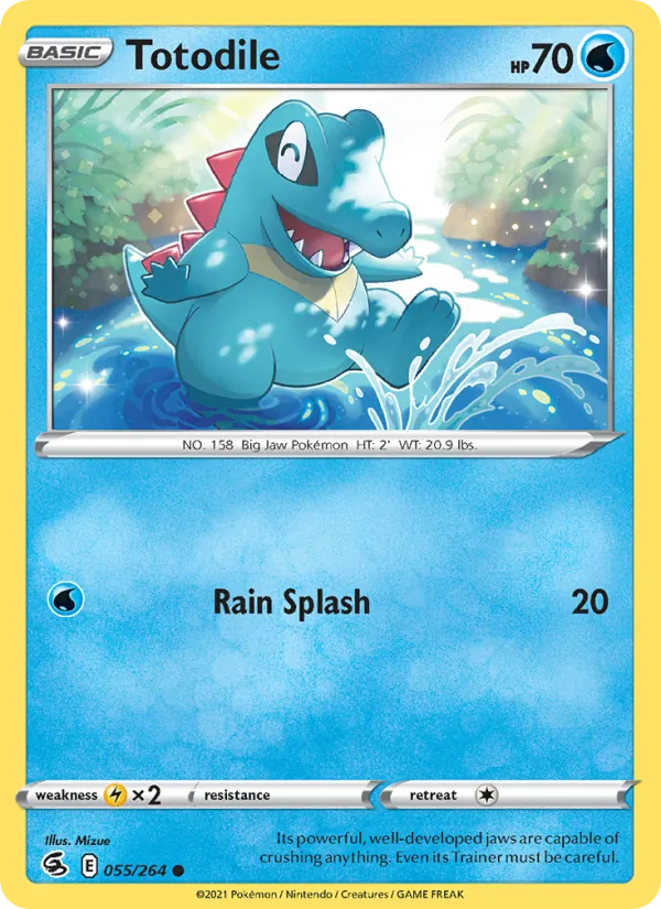 Totodile #55 – Fusion Strike card
