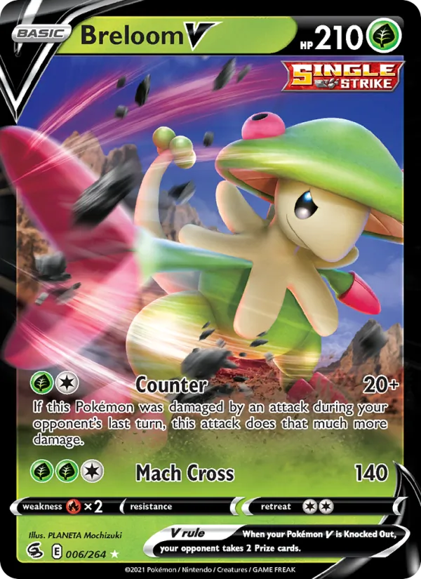 Breloom V #6 – Fusion Strike card