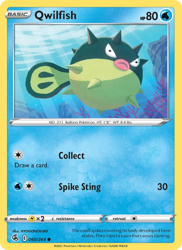 Qwilfish #60 – Fusion Strike card