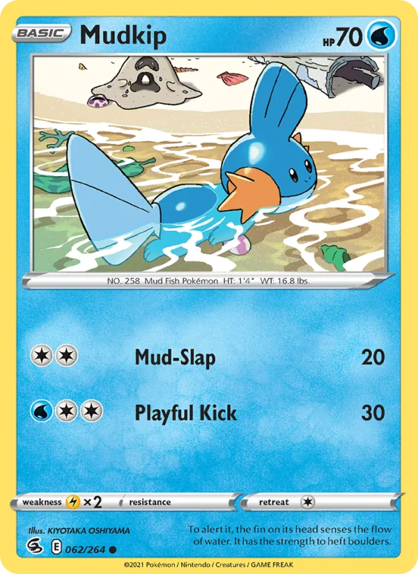 Mudkip #62 – Fusion Strike card