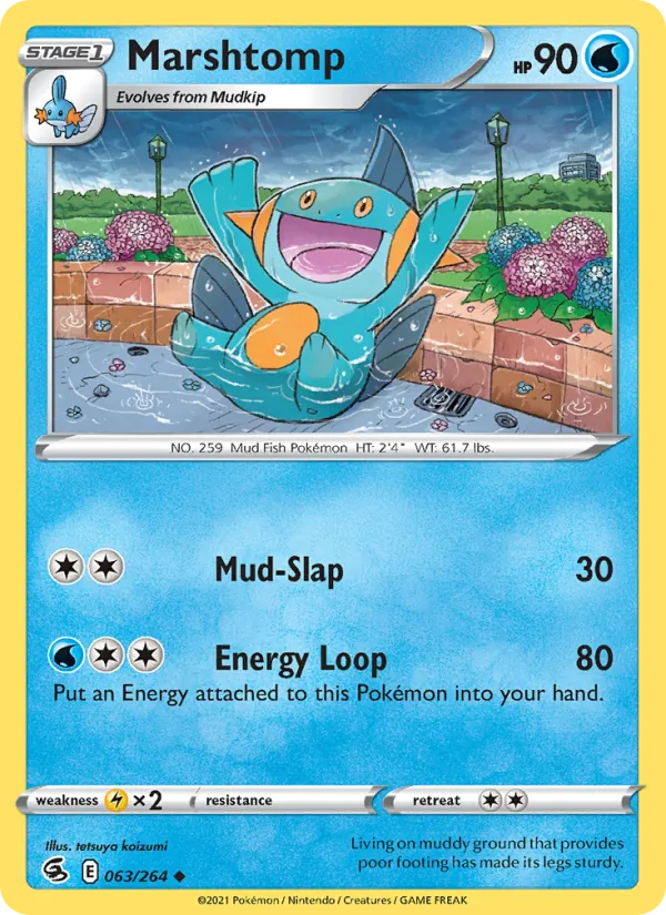 Marshtomp #63 – Fusion Strike card