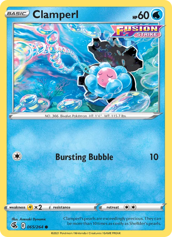 Clamperl #65 – Fusion Strike card