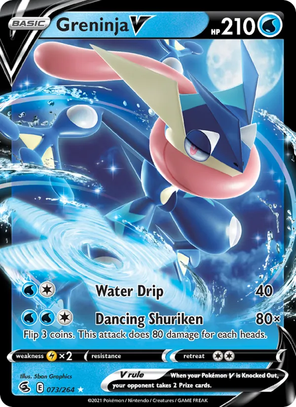Greninja V #73 – Fusion Strike card